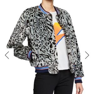 Mother- faux fur snap jacket